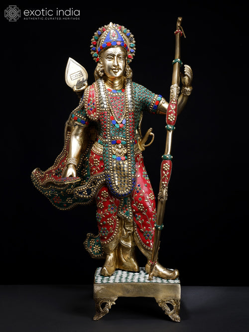 27" Maryada Purushottam Shri Ram Brass Statue Handmade