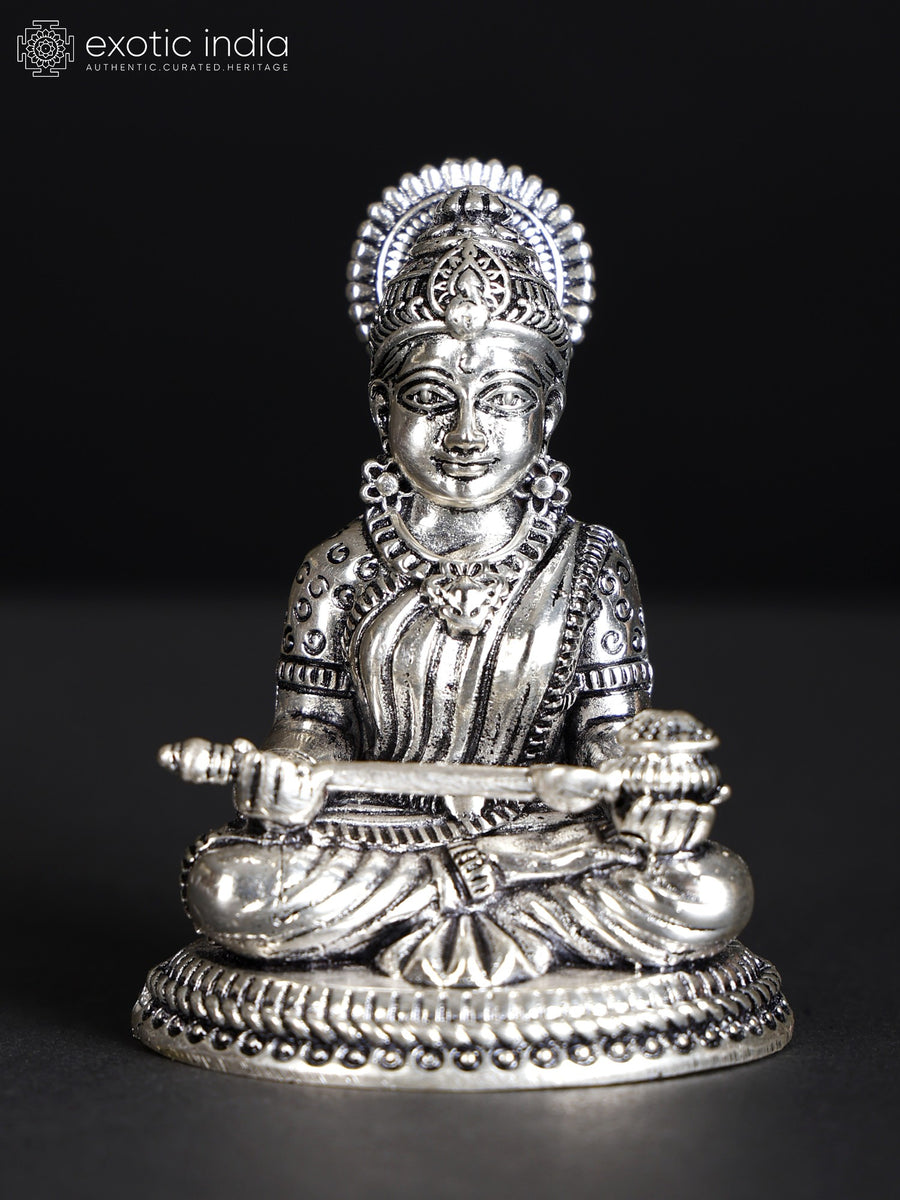 Devi Annapurna Hindu Goddess Handmade Brass Statue for Home Pooja