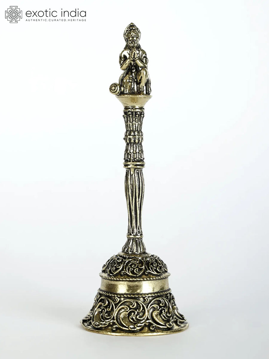 Superfine Hanuman Brass Bell Statue for Pooja