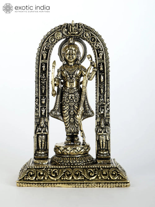 Small Ram Lalla Handmade Brass Statue for Pooja
