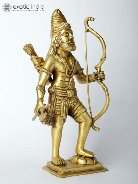 10"  Lord Parashurama - Sixth Incarnation of Lord Vishnu | Brass Statue