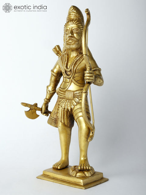 10"  Lord Parashurama - Sixth Incarnation of Lord Vishnu | Brass Statue