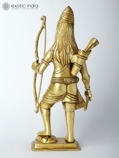10"  Lord Parashurama - Sixth Incarnation of Lord Vishnu | Brass Statue