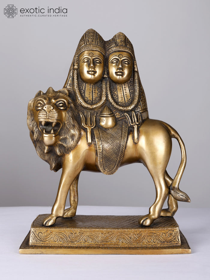 12" Chamunda Devi Brass Statue for Pooja
