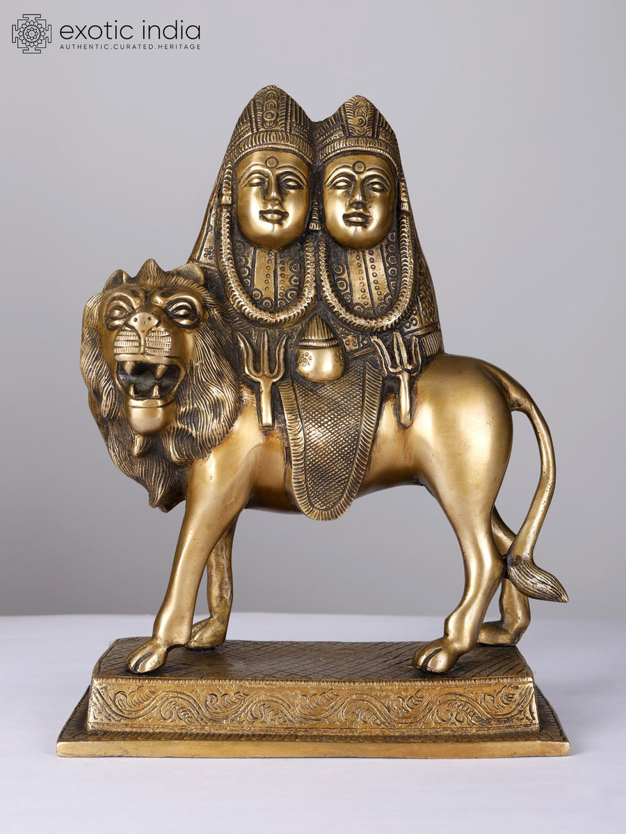 12" Chamunda Devi Brass Statue for Pooja