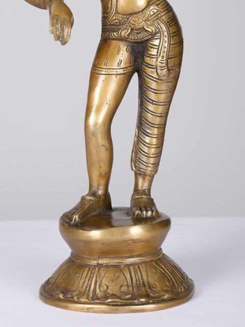 14" Ardhanarishvara (Shiva-Shakti) | Brass Statue