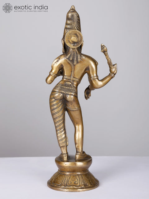 14" Ardhanarishvara (Shiva-Shakti) | Brass Statue