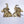 6" Pair of Cute Baby Elephants | Brass Statues
