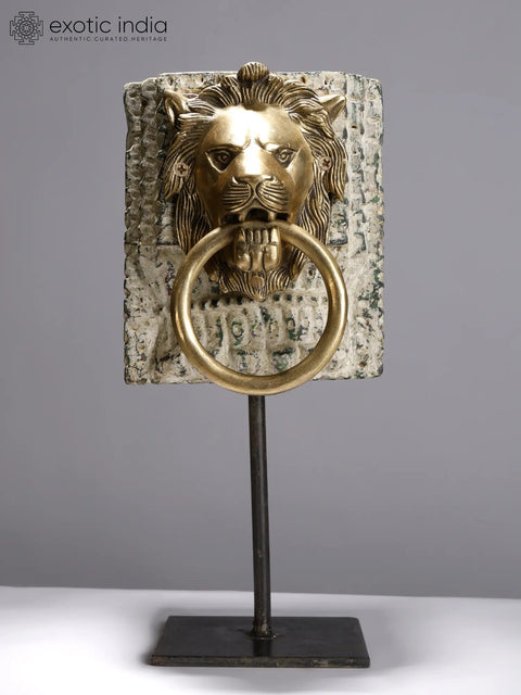13" Lion Face Decorative Candle Holder | Housewarming Gift