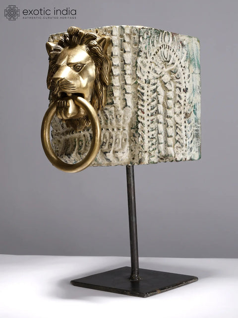 13" Lion Face Decorative Candle Holder | Housewarming Gift