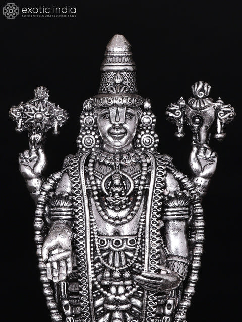 8" Superfine Lord Tirupati Balaji Brass Statue with Garuda | Different Sizes Venkateshvara Idol