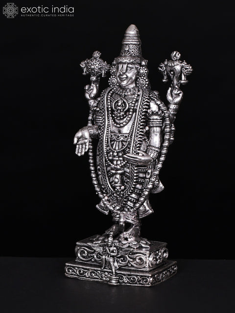 8" Superfine Lord Tirupati Balaji Brass Statue with Garuda | Different Sizes Venkateshvara Idol