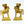 5" Small Brass Pair of Designer Horse Candle Holders