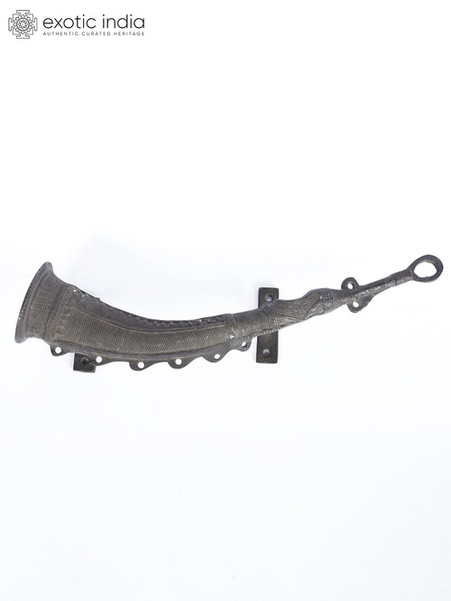 13" Brass Trumpet Design Vintage Door Handle Handmade