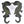 6" Pair of Parrots Design Door Handles in Brass