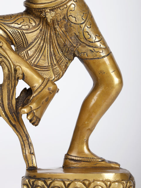 16" Dancing Lord Shiva Brass Statue