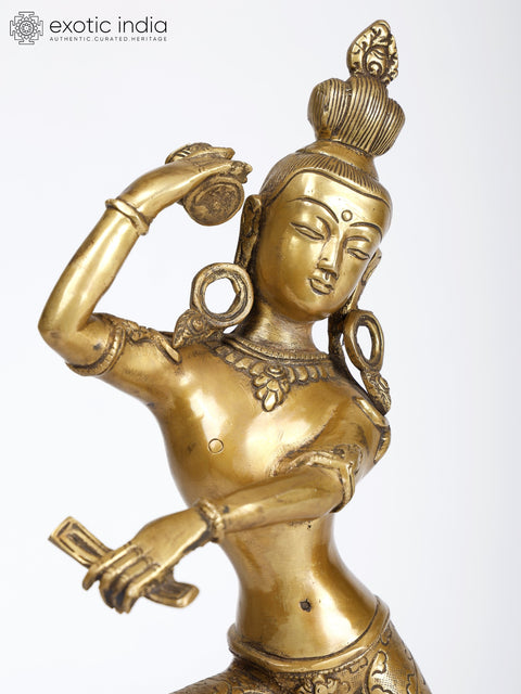 16" Dancing Lord Shiva Brass Statue
