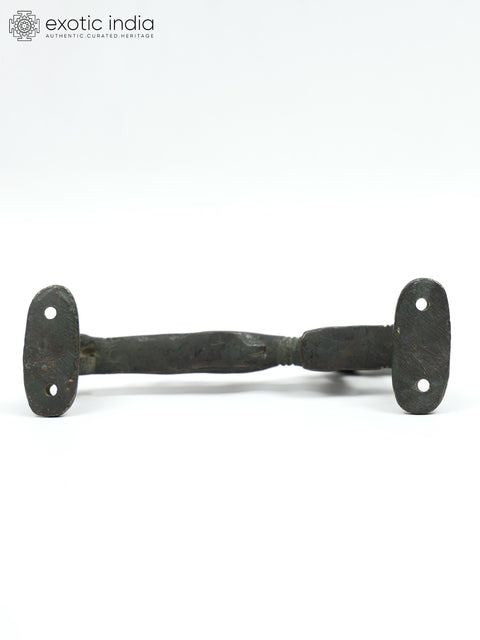 6" Stylized Horse Design Brass Door Handle