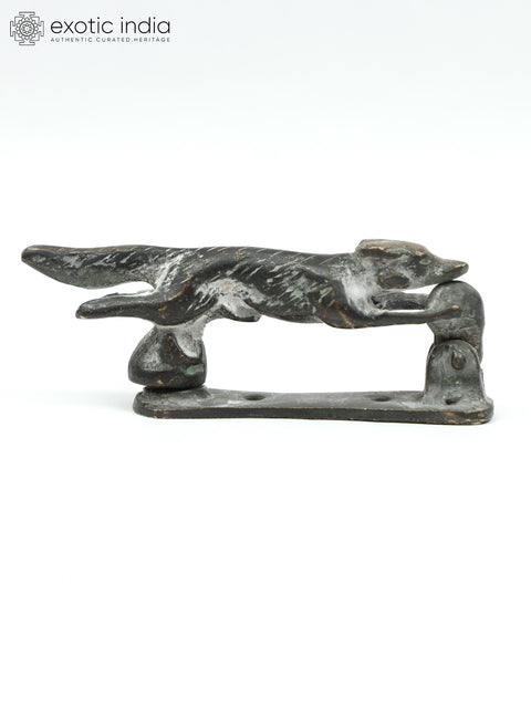 5" Fox Design Brass Door Handle | Home Altar Decor