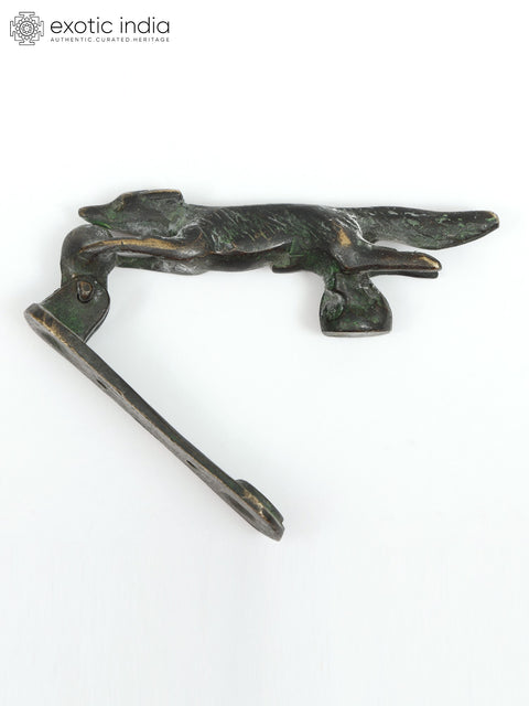 5" Fox Design Brass Door Handle | Home Altar Decor