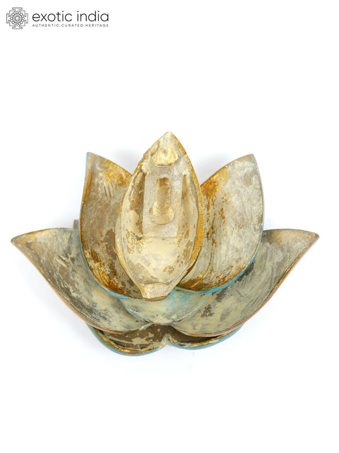 6" Decorative Brass Lotus | Wall Hanging