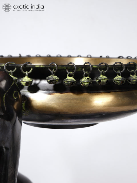 Brass Serenade (Ducks Design Brass Urli with Diya | Home Decor)
