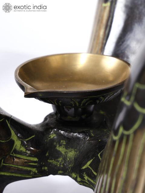 Brass Serenade (Ducks Design Brass Urli with Diya | Home Decor)