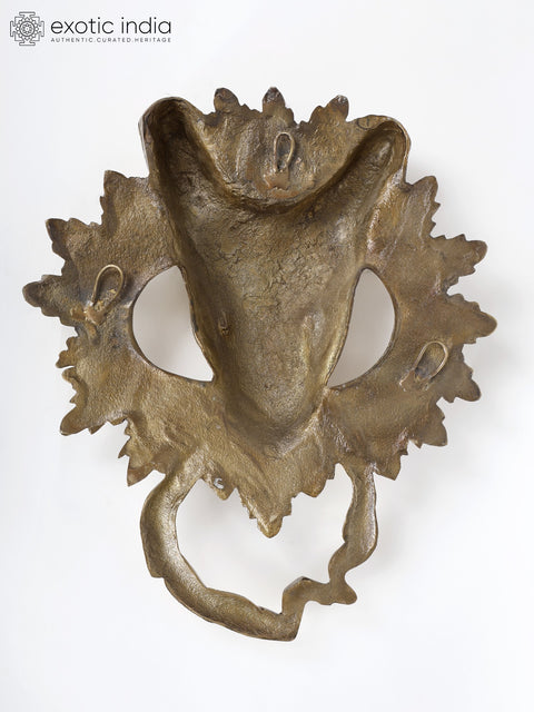 16" Deer Head Big Door Knocker in Brass | Wall Hanging