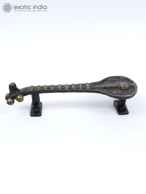 7" Veena Design Door Handle in Brass