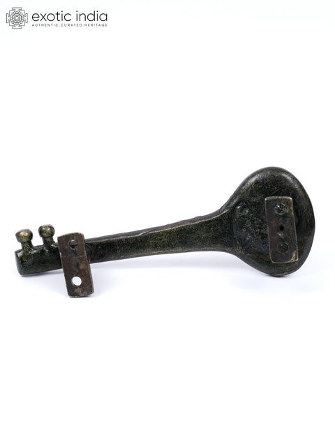 7" Veena Design Door Handle in Brass