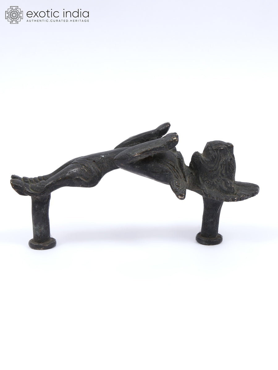 6" Yali Design Brass Door Handle
