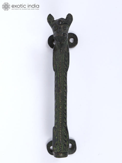 6" Stylized Dragon Brass Door Handle for Home Decor