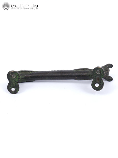 6" Stylized Dragon Brass Door Handle