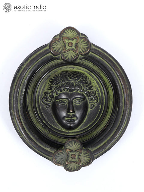 4" Greek Style Door Knocker in Brass