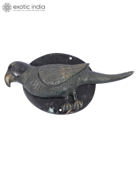 8" Parrot Design Brass Door Knocker