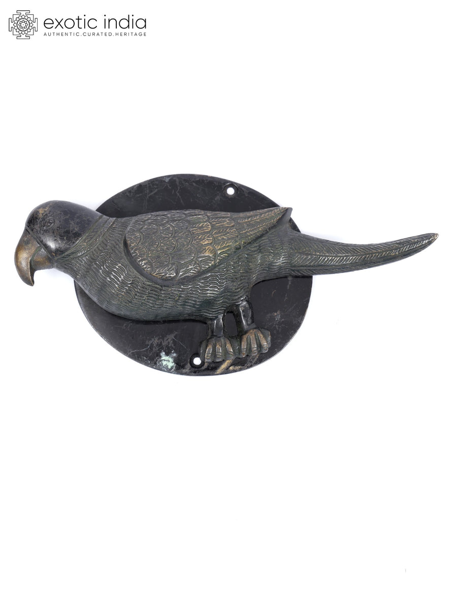 8" Parrot Design Brass Door Knocker for Home Decor