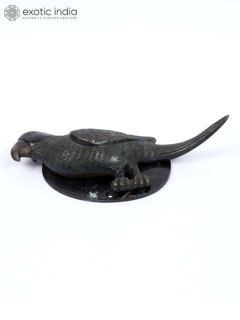 8" Parrot Design Brass Door Knocker