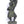 5" Dancing Apsara Door Handle in Brass