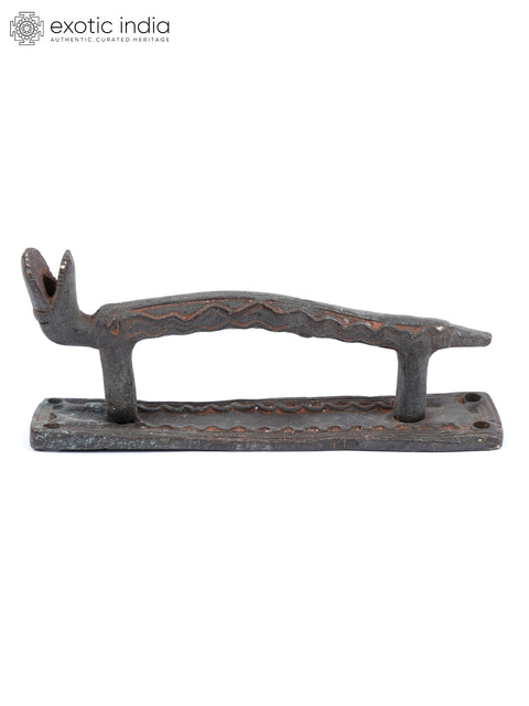 5" Snake Design Vintage Look Brass Door Handle