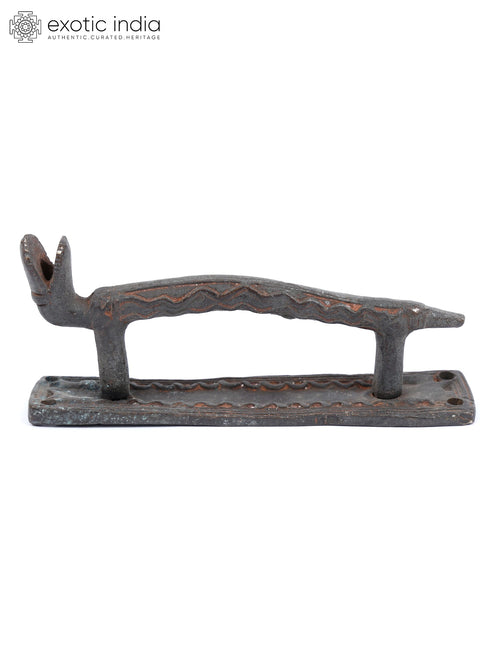 5" Snake Design Brass Door Handle Handmade