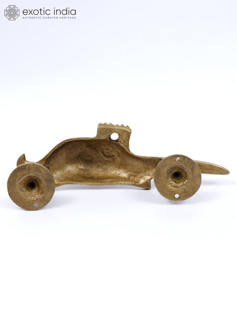 9" Parrot Design Door Handle in Brass