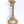 7" Key Design Door Handle in Brass