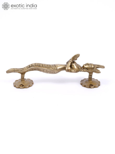8" Brass Naga Kanya Door Handle