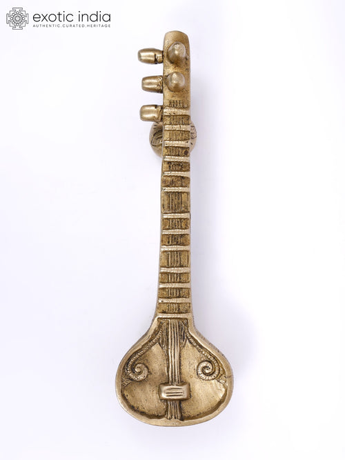 9" Veena Design Brass Door Handle for Home Decor