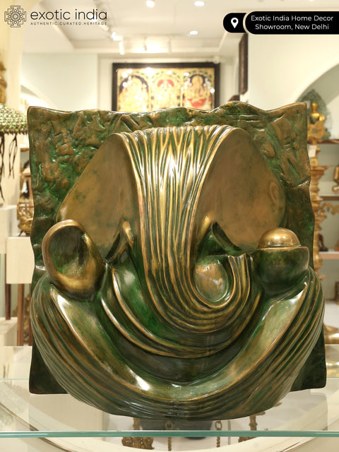 Figure of Ganesha Achieved Through Rhythmic Folds, Flowing Lines and Organic Textures
