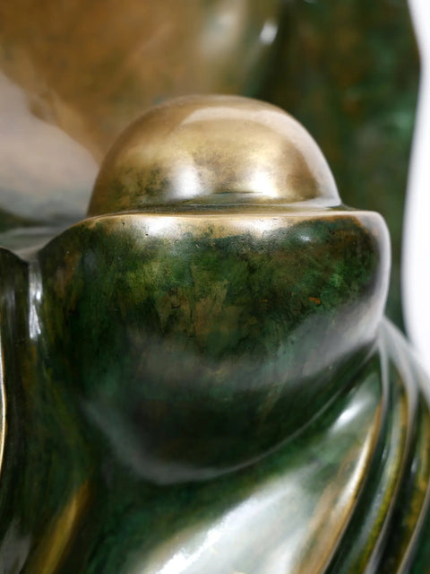 Figure of Ganesha Achieved Through Rhythmic Folds, Flowing Lines and Organic Textures