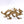 5" Pair of Dragons Brass Door Handles