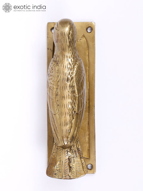 6" Woodpecker Door Knocker in Brass