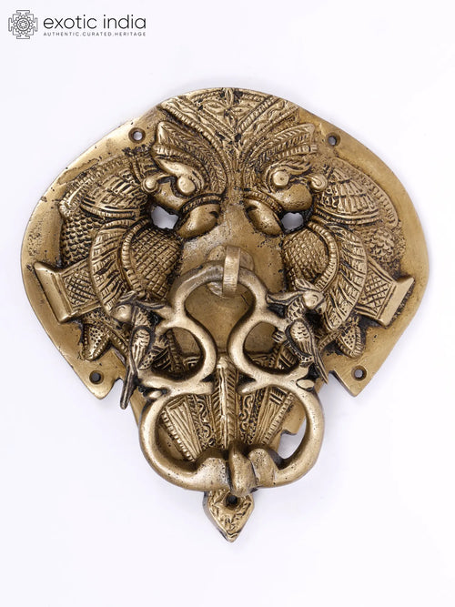 6" Parrots Design Brass Door Knocker for Home Decor