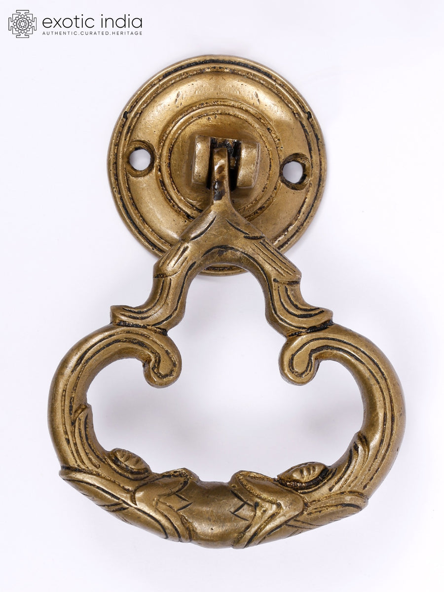 4" Designer Brass Door Knocker Handmade